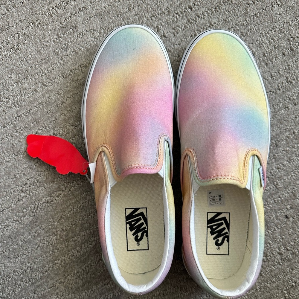 Vans Rainbow Slip On. Women’s 10